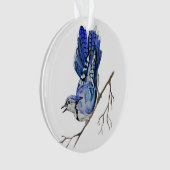 Blaue Jay Ornament (Vorderseite)