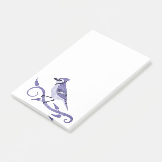 Blaue Jay-Post-Itanmerkungen Post-it Klebezettel (angewinkelt)