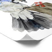 Blaue Jay Poster (Ecke)