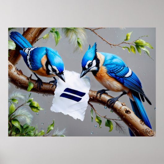 Blaue Jay Poster (Vorne)