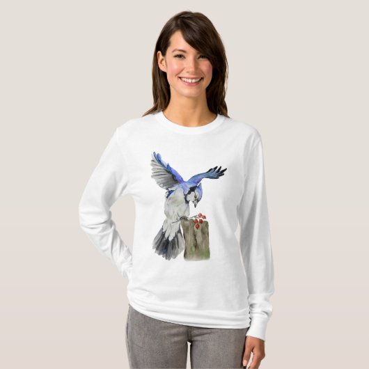 Blaue Jay T-Shirt (Vorne ganz)