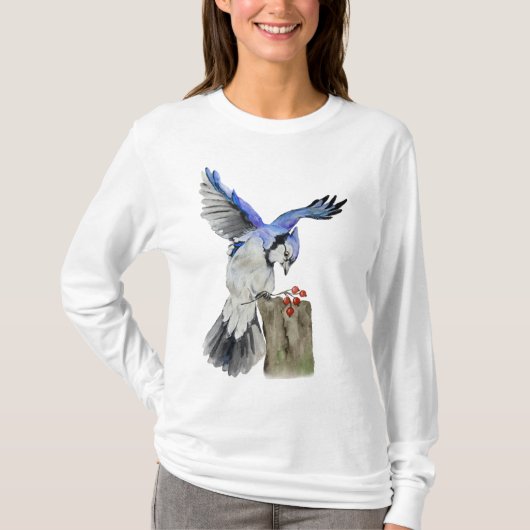 Blaue Jay T-Shirt (Vorderseite)
