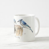 Blaue Jay-Tasse Kaffeetasse (VorderseiteRechts)