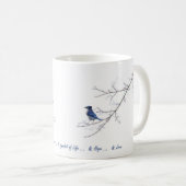 Blaue Jay-Tasse Kaffeetasse (VorderseiteRechts)
