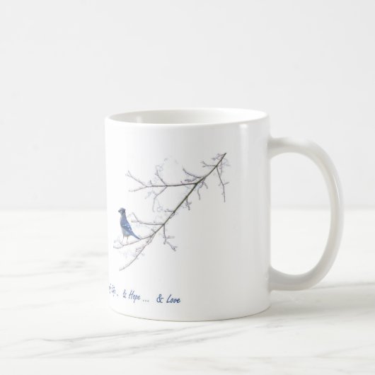 Blaue Jay-Tasse Kaffeetasse (Rechts)