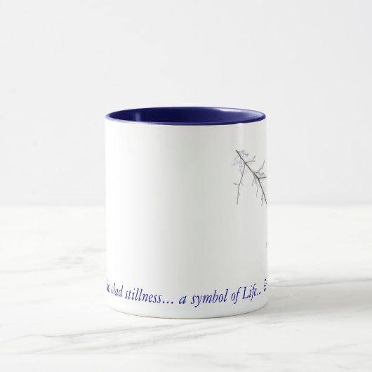 Blaue Jay-Tasse Tasse (Zentrum)