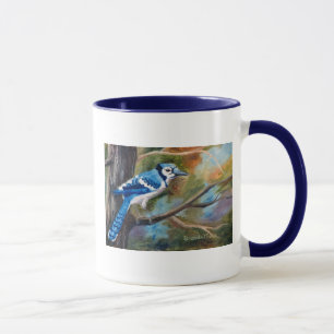 Blaue Jay-Tasse Tasse
