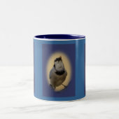 Blaue Jay-Tasse Zweifarbige Tasse (Mittel)