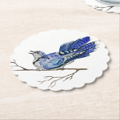 Blaue Jay Untersetzer (angewinkelt)