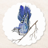 Blaue Jay Untersetzer (Vorderseite)