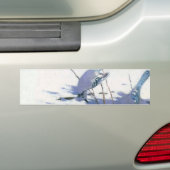 Blaue Jay Vögel in einer Winterlandschaft Autoaufkleber (Auf Auto)
