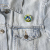 Blaue Jay Vogelpapier Art Button (Beispiel)