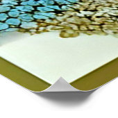 Blaue Jay Vogelpapier Art Poster (Ecke)