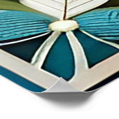 Blaue Jay Vogelpapier Art Poster (Ecke)