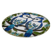 Blaue Jay Vogelpapier Art Schneidebrett (Ecke)