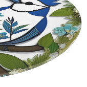Blaue Jay Vogelpapier Art Schneidebrett (Ecke)