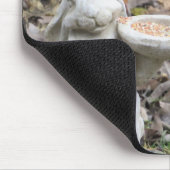 Blaue Jay zur Niedlichen Kaninchenvogelzuführung Mousepad (Ecke)