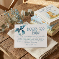 Blaue Jeans Baby Bücher Für Baby-Beilagekarte