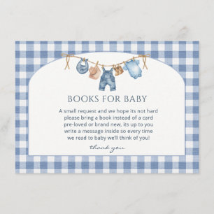 Blaue Jeans-Baby-Party-Cowboy Begleitkarte