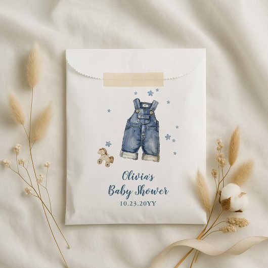 Blaue Jeans-Baby-Party Geschenktütchen