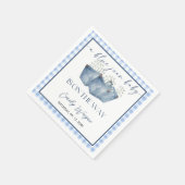 Blaue Jeans-Baby-Party Serviette (Ecke)