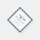 Blaue Jeans-Baby-Party Serviette (Ecke)