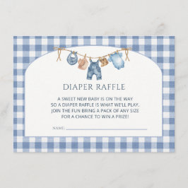 Blaue Jeans Baby Shower Cowboy Begleitkarte