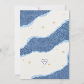 Blaue Jeans Baby Shower Einladung (Rückseite)