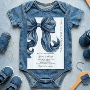 Blaue Jeans Baby Shower Einladung