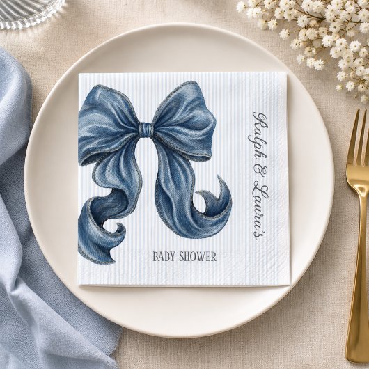 Blaue Jeans Baby Shower Serviette