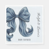 Blaue Jeans Baby Shower Serviette (Vorderseite)