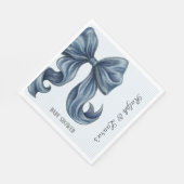 Blaue Jeans Baby Shower Serviette (Ecke)