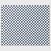 Blaue Jeans Blau-Weiß Kariert Geschenkpapier (Flach)