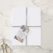 Blaue Jeans-Denim-Geschenkanhänger Geschenkanhänger (Mit Garn)