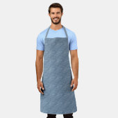 Blaue Jeans-Denim-Stoffoptik Schürze (Getragen)
