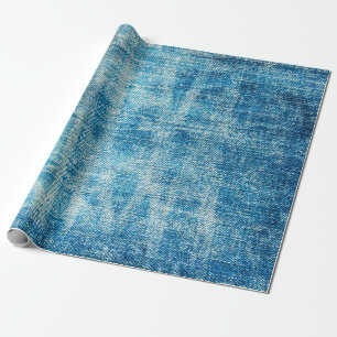 Blaue Jeans-Denim-Textur Geschenkpapier