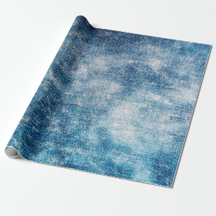 Blaue Jeans-Denim-Textur Geschenkpapier