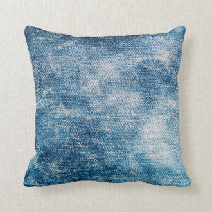 Blaue Jeans-Denim-Textur Kissen