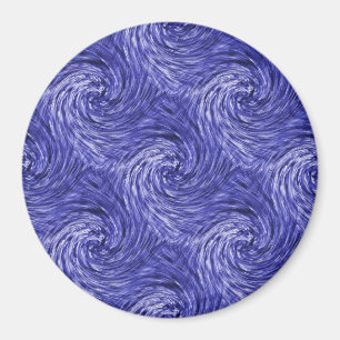 Blaue Jeans-Drehungen..... Magnet