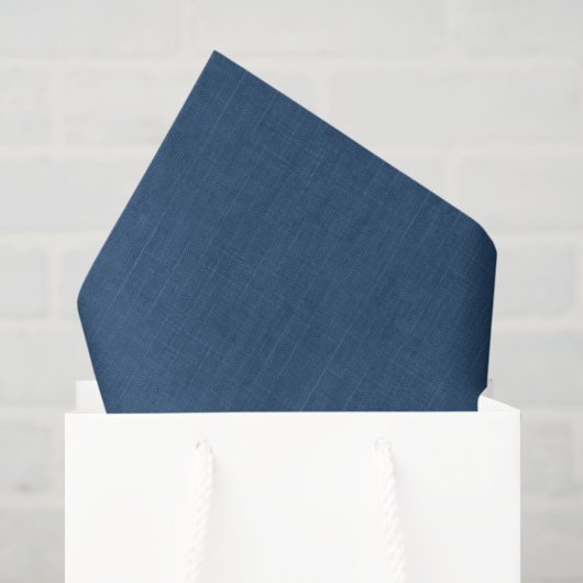 Blaue Jeans einfarbig strukturiert Seidenpapier (Geschenktüte)