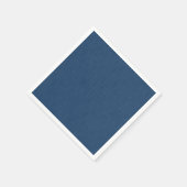 Blaue Jeans einfarbig texturiert Serviette (Ecke)