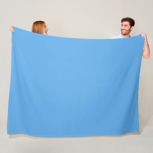Blaue Jeans (feste Farbe) Fleecedecke (Beispiel)