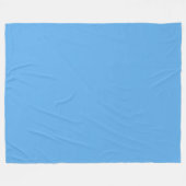 Blaue Jeans (feste Farbe) Fleecedecke (Vorderseite (Horizontal))