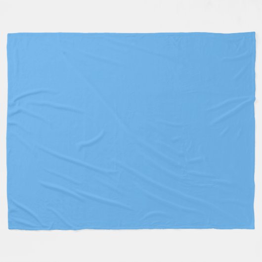 Blaue Jeans (feste Farbe) Fleecedecke (Vorderseite (Horizontal))