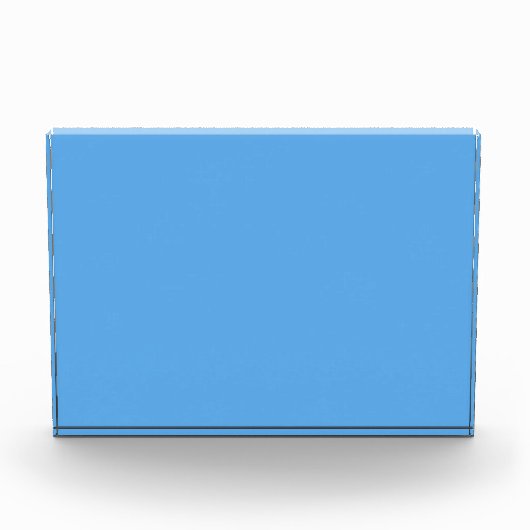 Blaue Jeans (feste Farbe) Fotoblock (Vorderseite)