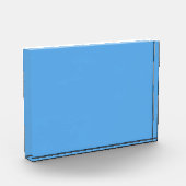 Blaue Jeans (feste Farbe) Fotoblock (Links)