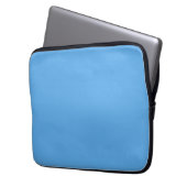 Blaue Jeans (feste Farbe) Laptopschutzhülle (Vorderseite Links)