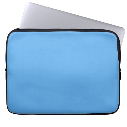 Blaue Jeans (feste Farbe) Laptopschutzhülle (Vorderseite)