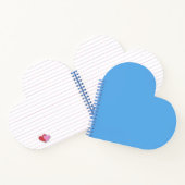 Blaue Jeans (feste Farbe) Notizblock (Innenseite)