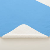 Blaue Jeans (feste Farbe) Sherpadecke (3/4)